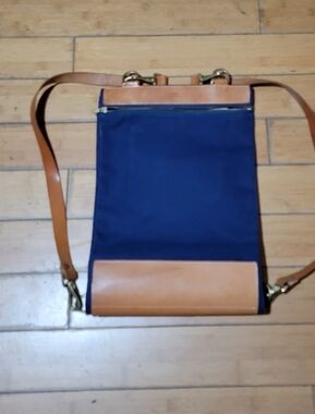 Smith & Holland Surf Board Leather and Canvas Tote Bag HTF